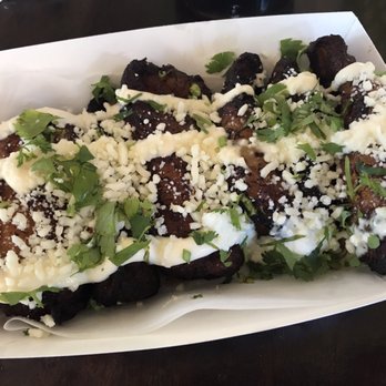 Taco Chula - Plantains with sour cream, cheese and cilantro - Mexican Near Me - Palm Beach Gardens, Florida Taco Chula - Plantains with sour cream, cheese and cilantro - Mexican Near Me - Palm Beach Gardens, Florida