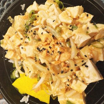 HanaPa'a Market - Tofu poke with miso sauce and furikake over sushi rice - Seafood Near Me - Honolulu, Hawaii HanaPa'a Market - Tofu poke with miso sauce and furikake over sushi rice - Seafood Near Me - Honolulu, Hawaii