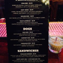 Dusty's Bar & Lounge - Food menu, version 2.0 (side 2)