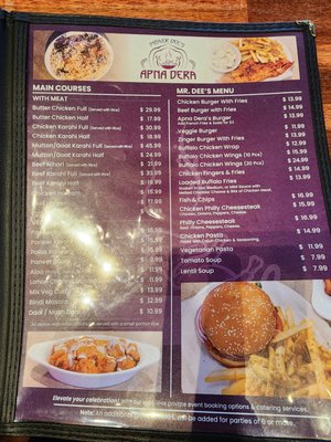 Menu photo 2 Apna Dera And Mister Dee’s Cheektowaga, NY