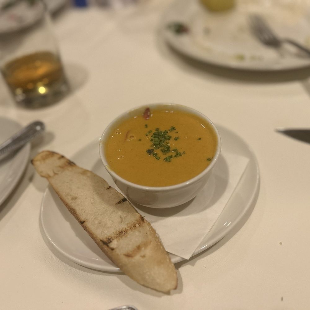 801 Chophouse - Lobster Bisque.   It's the best Lobster Bisque I've ever had - Steakhouses Near Me - Clayton, Missouri