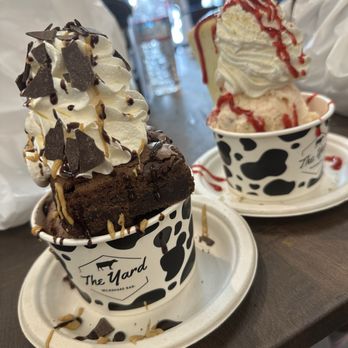 The Yard Milkshake Bar - Peanut butter brownie and strawberry cheesecake - Ice Cream & Frozen Yogurt Near Me - Berkeley, California The Yard Milkshake Bar - Peanut butter brownie and strawberry cheesecake - Ice Cream & Frozen Yogurt Near Me - Berkeley, California