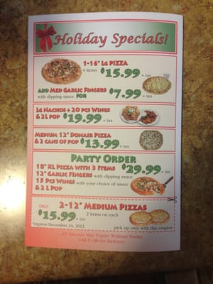 Menu photo 1 Tasty Pizza Dartmouth, NS