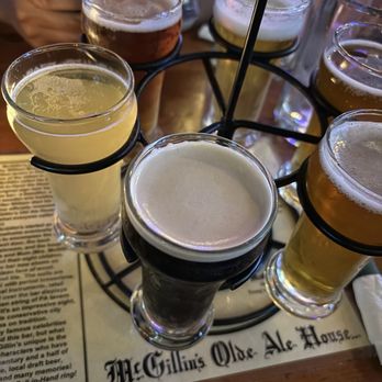 McGillin's Olde Ale House - Beer flight - Irish Pub Near Me - Philadelphia, Pennsylvania McGillin's Olde Ale House - Beer flight - Irish Pub Near Me - Philadelphia, Pennsylvania