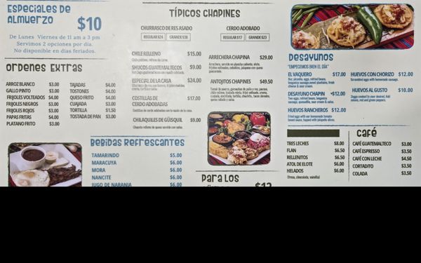 Menu photo 2 Antigua Guatemala Restaurant Miami, FL