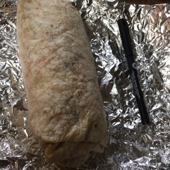 Tacos Brothers - Breakfast burrito with typical pen for scale - Food Trucks Near Me - Olympia , Washington Tacos Brothers - Breakfast burrito with typical pen for scale - Food Trucks Near Me - Olympia , Washington