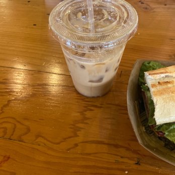 Birdcage Comics Cafe - 16oz Caramel Latte - Cafes Near Me - San Bernardino, California