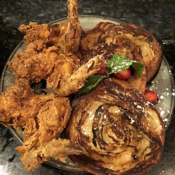 Lucille's - Chicken & Croissant French Toast - New American Near Me - Houston, Texas