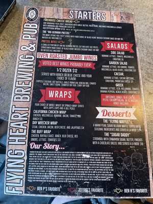 Menu photo 1 Flying Heart Brewing & Pub West Monroe, LA Menu photo 1 Flying Heart Brewing & Pub West Monroe, LA