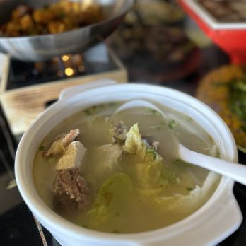 Stellar 66 - Duck Bone Soup with tofu and vegetables - Chinese Near Me - Gilbert, Arizona