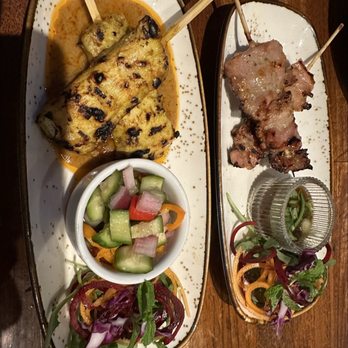 Bangkok By The Bay - Chicken satays and grilled pork - Thai Near Me - Berkeley, California