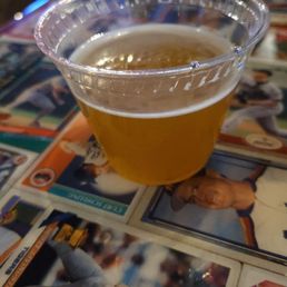 Half pour of my beer off the night.