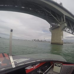 Auckland Jet Boat Adventure - View under the bridge