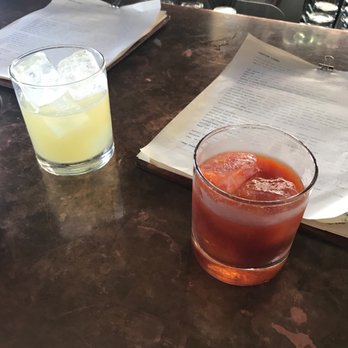 Campfire - Gin concoction to the left and Native Tongue to the right :) - New American Near Me - Carlsbad, California Campfire - Gin concoction to the left and Native Tongue to the right :) - New American Near Me - Carlsbad, California