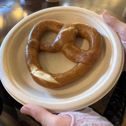 $11 "pretzel and beer cheese and mustard" notice no sauces $11 "pretzel and beer cheese and mustard" notice no sauces