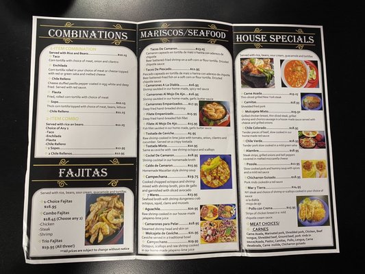 Menu photo 4 El Tesoro Mazatlan Vallejo, CA