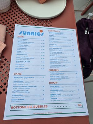 Menu photo 2 Sunnies Poolside New Orleans, LA Menu photo 2 Sunnies Poolside New Orleans, LA