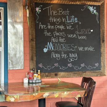 Main Street Cafe - Loved this quote displayed on the patio - Coffee & Tea Near Me - Hurricane, Utah Main Street Cafe - Loved this quote displayed on the patio - Coffee & Tea Near Me - Hurricane, Utah