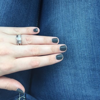 Q Spa Nails - Loved this grey. Gel polish stays on for weeks with a manicure from Q Spa. - Nail Salons Near Me - Fort Worth, Texas