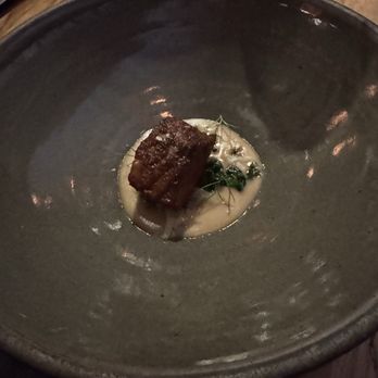 Barley Swine - Spicy black cod with miso butter and pickled mustard seeds. - New American Near Me - Austin, Texas