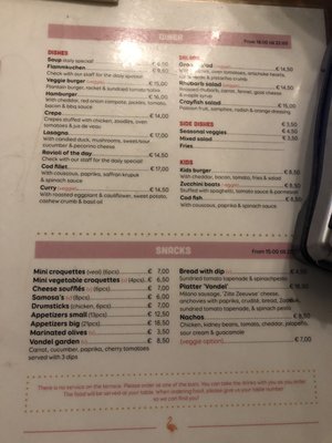 Menu photo 1 Vondeltuin Amsterdam, NH Menu photo 1 Vondeltuin Amsterdam, NH
