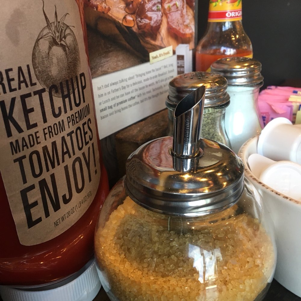 First Watch - Even the table stuff is beautiful! This sugar looks too pretty to eat! - Breakfast & Brunch Near Me - Jacksonville, Florida