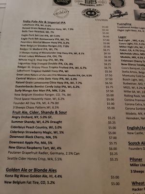 Menu photo 5 New Berlin Ale House New Berlin, WI Menu photo 5 New Berlin Ale House New Berlin, WI