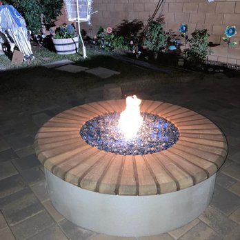 Jv Masonry - Fire pit at night. - Masonry/Concrete Near Me Jv Masonry - Fire pit at night. - Masonry/Concrete Near Me