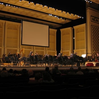 Cincinnati Symphony Orchestra - The symphony filing in and tuning up - Performing Arts Near Me - Cincinnati, Ohio