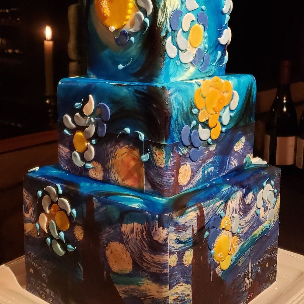 Jan Kish - La Petite Fleur - Stunning Van Gogh Starry Night cake by Jan Kish. Delicious. A wonderful experience from consultation to crumbs! - Bakeries Near Me - Worthington, Ohio Jan Kish - La Petite Fleur - Stunning Van Gogh Starry Night cake by Jan Kish. Delicious. A wonderful experience from consultation to crumbs! - Bakeries Near Me - Worthington, Ohio