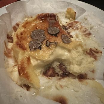 Bazaar Meat by José Andrés - Basque cheese cake with shaved black truffle (dove in before taking pic ) - Steakhouses Near Me - Chicago, Illinois