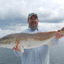 Hudson Charter Company - 42 inch redfish was fun on a flyrod