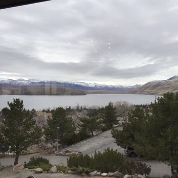 Topaz Lodge Steakhouse - a view of a lake and mountains - Steakhouses Near Me - Gardnerville, Nevada
