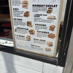 The menu . Great options