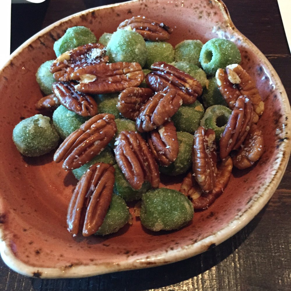 Gemma - Tempura Olives and Pecans - French Near Me - Dallas, Texas