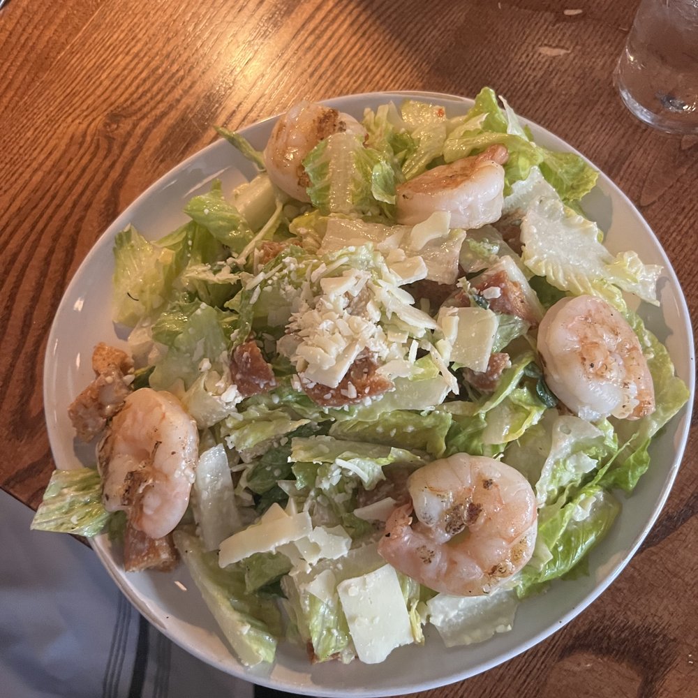 District Kitchen & Bar - Cesar salad with shrimp - New American Near Me - Pittsfield, Massachusetts District Kitchen & Bar - Cesar salad with shrimp - New American Near Me - Pittsfield, Massachusetts