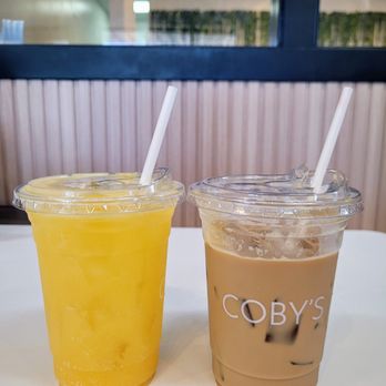 Coby’s Cafe - Sparkling Mango Refresher & Latte - Themed Cafes Near Me - Seattle, Washington Coby’s Cafe - Sparkling Mango Refresher & Latte - Themed Cafes Near Me - Seattle, Washington