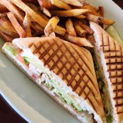 Illusion Bar Grill Cafe - Chicken Avocado Panini & Seasoned Fries