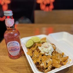 Birdies Hot Chicken - Signature Fries (~$11) & Rose Lemonade (~$3)