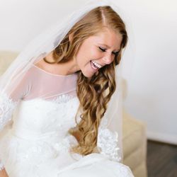 Angela Grace Jarman Makeup Artistry - Natural satin skin and soft shadows for this natural beautiful bride