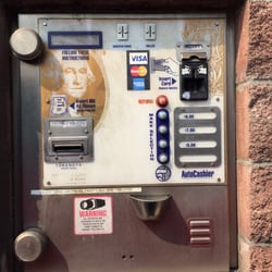Brown Bear Car Wash - They'll take all denominations, plus credit cards. Pretty handy in a pinch!