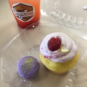 Sugarbee Custom Bake Shop - Macaroon, raspberry lemonade cupcake and strawberry lemonade - Desserts Near Me - Redlands, California Sugarbee Custom Bake Shop - Macaroon, raspberry lemonade cupcake and strawberry lemonade - Desserts Near Me - Redlands, California