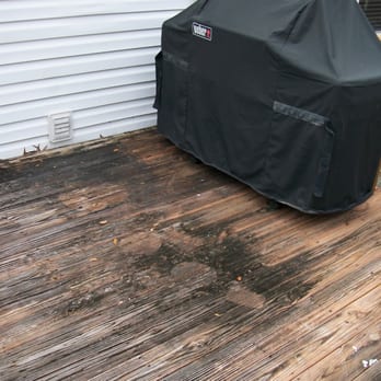 Super Blast Pressure Washing - I don't know about you!!  But I'm not cooking on this deck with all this mold around!! - Pressure Washers Near Me - Spring Hill, Florida