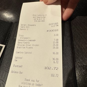 Jesús Latin Grill - Latin American Near Me - Mishawaka, Indiana