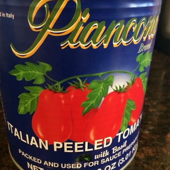 Bellissimo Pizza Cafe - These are the Italian tomatoes they use as a basis for their sauce.  Wonderful! - Pizza Near Me - Williamsburg, Virginia