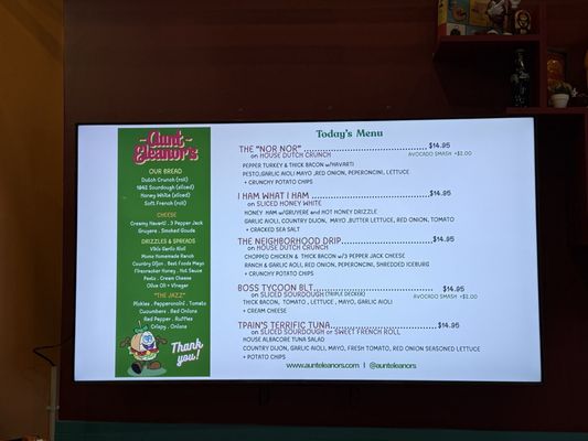 Menu photo 2 Aunt Eleanor’s Los Angeles, CA Menu photo 2 Aunt Eleanor’s Los Angeles, CA