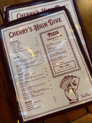 Menu photo 1 Cherry's High Dive Toronto, ON