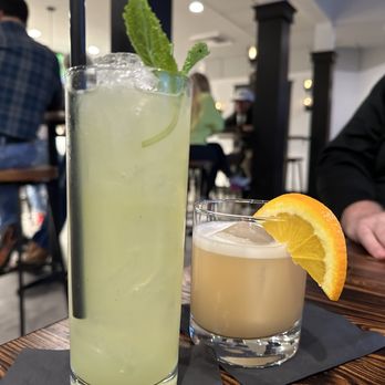 Parallel 47 - two cocktails on a table at a restaurant - Steakhouses Near Me - Hayden, Idaho
