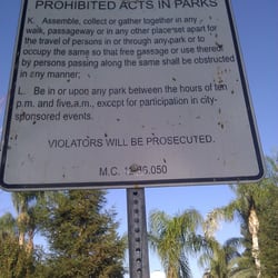 Pin Oak Park - Do not break the law!