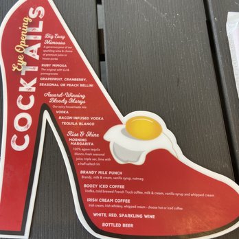 Ruby Sunshine Nashville - Drink menu - Breakfast & Brunch Near Me - Nashville, Tennessee